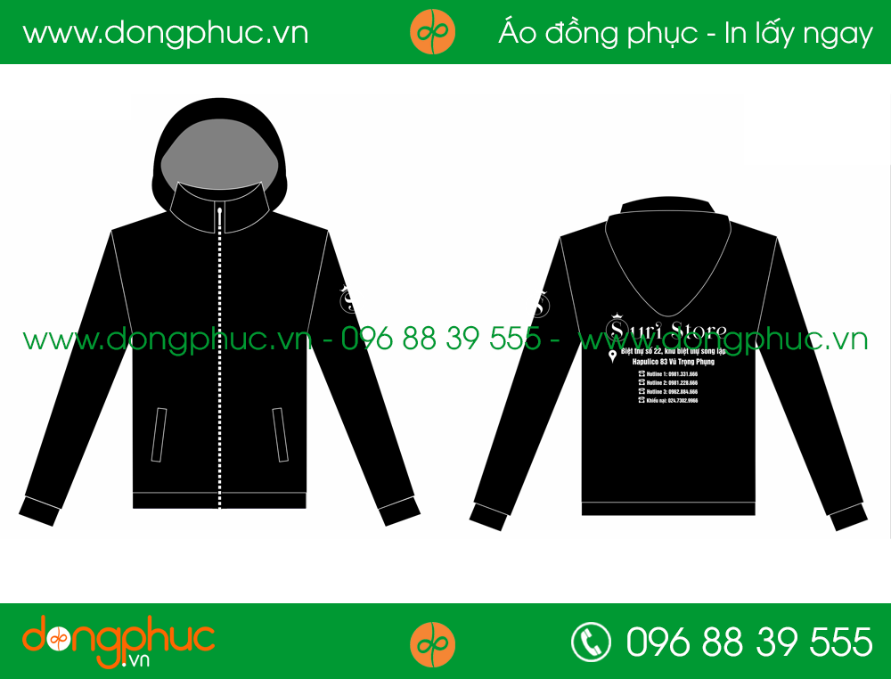 Áo khoác gió đồng phục công ty Sori Store