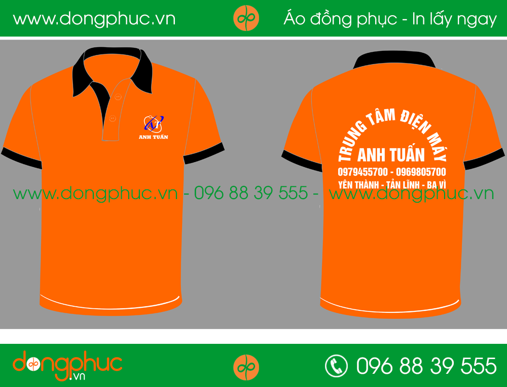 Áo phông đồng phục trung tâm điện máy Anh Tuấn