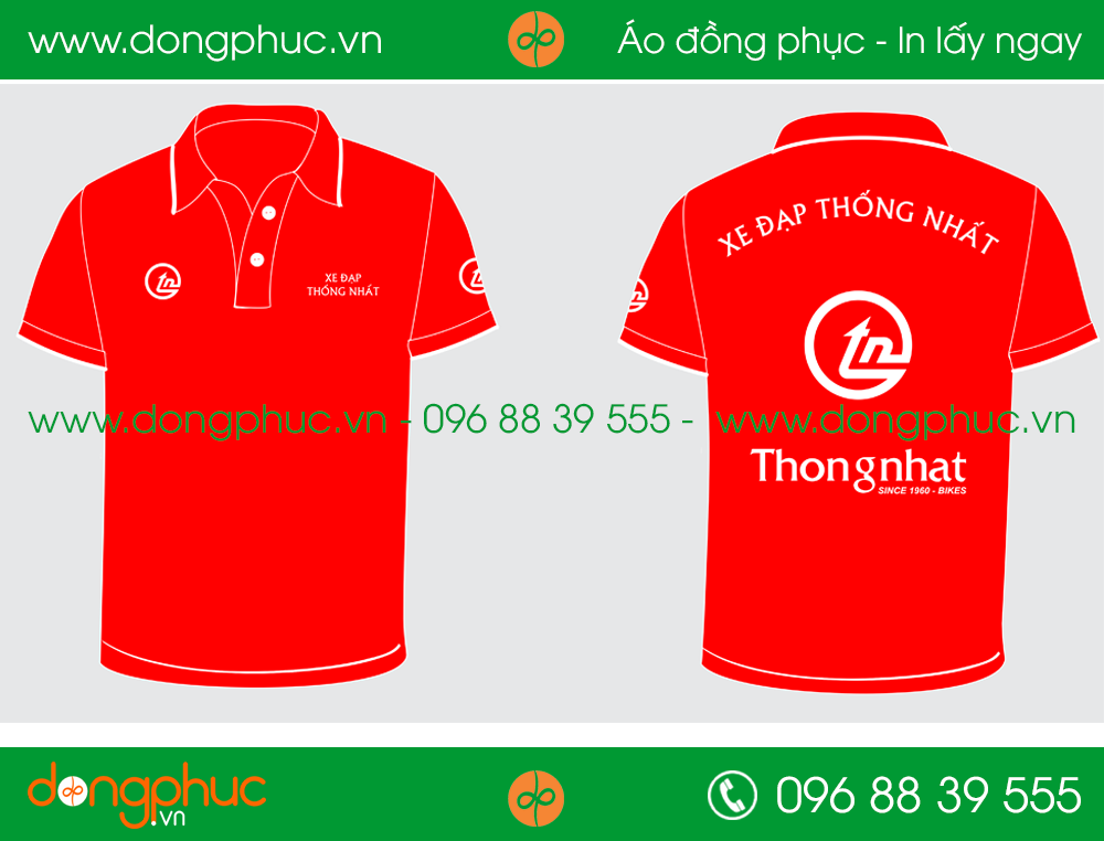 Áo phông đồng phục công ty Xe đạp Thống Nhất