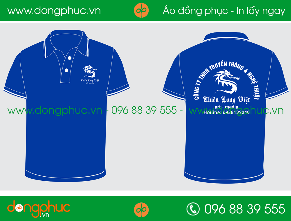 Áo phông đồng phục công ty Truyền thông Thiên Long Việt