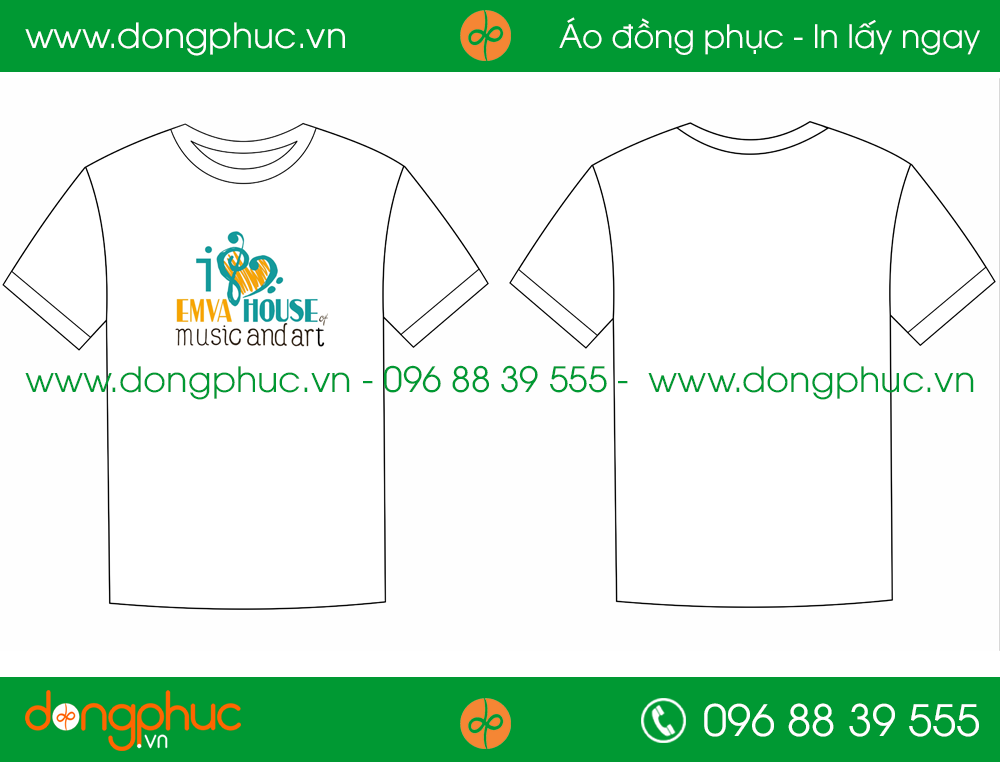 Áo phông đồng phục Music Emva Hause