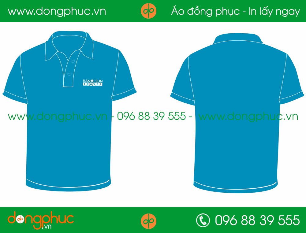 Áo phông đồng phục công ty Travel Hanoi Sun