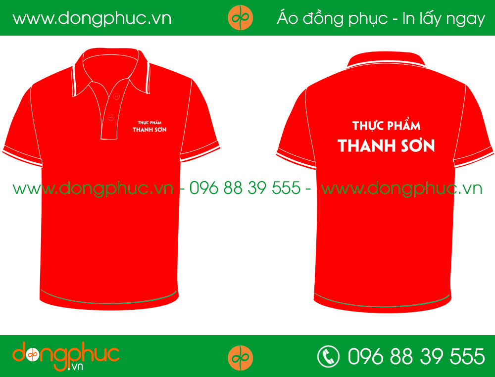 Áo phông đồng phục thực phẩm Thanh Sơn