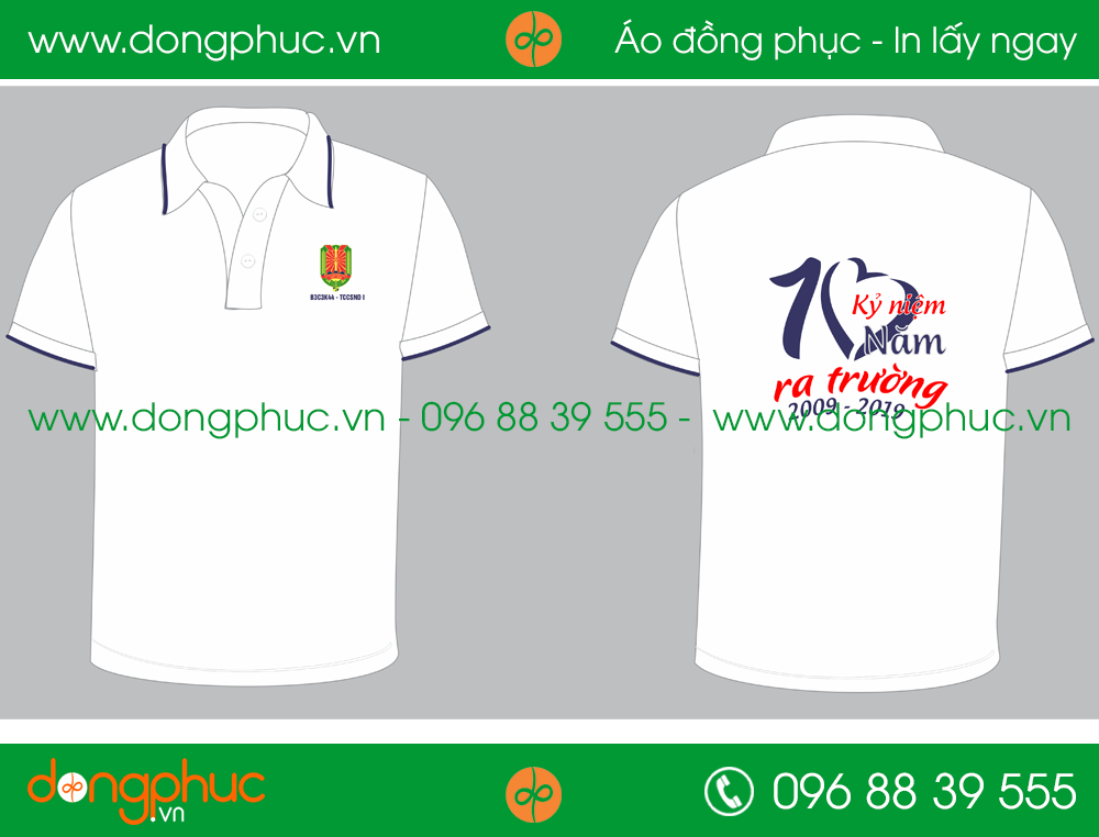 Áo phông đồng phục Lớp K44 – Trường THCSND 1