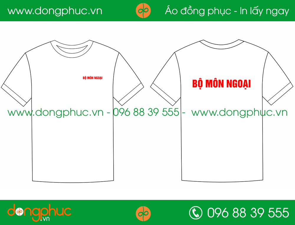 Áo phông đồng phục họp lớp Bộ Môn Ngoại
