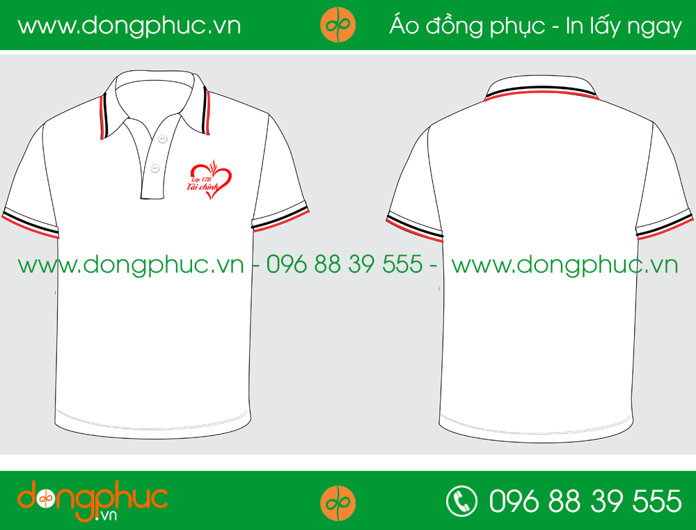 Áo phông đồng phục Lớp 17B – Tài Chính
