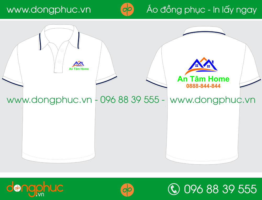 Áo phông đồng phục công ty An Tâm Home