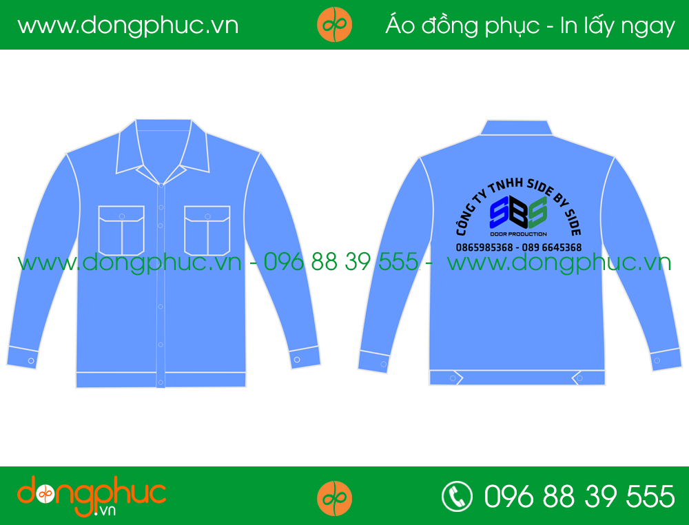 Áo bảo hộ đồng phục cty Side By Side