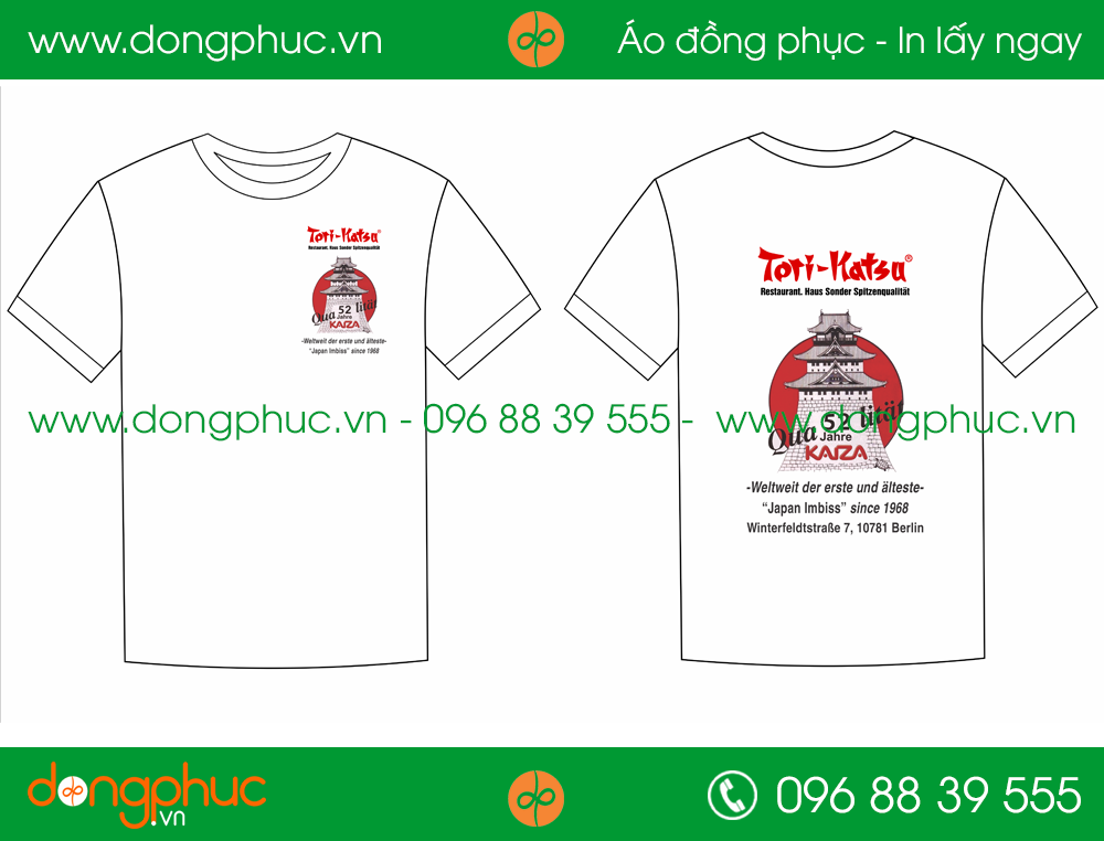 Áo phông đồng phục nhà hàng Toti – Hatsu
