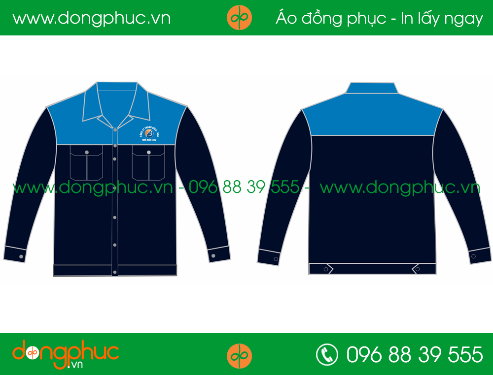 Áo bảo hộ đồng phục nhà máy Thanh Bình