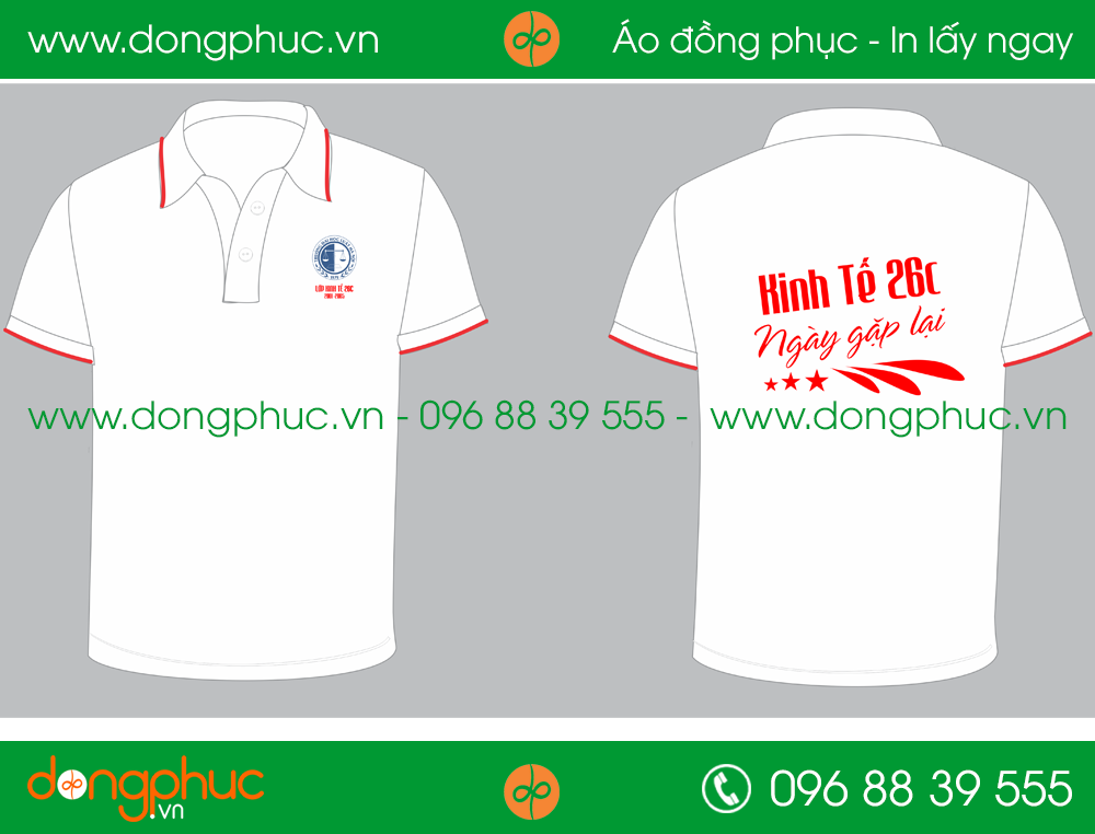 Áo phông đồng phục Lớp Kinh Tế 26C