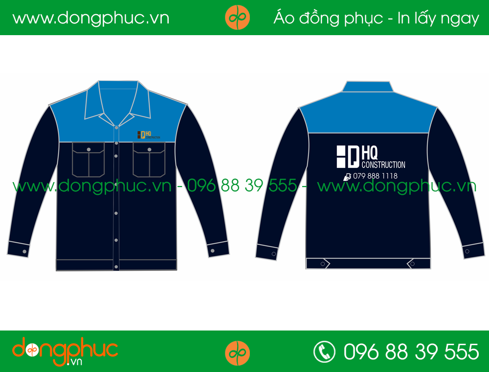 Áo bảo hộ đồng phục DHQ Construction