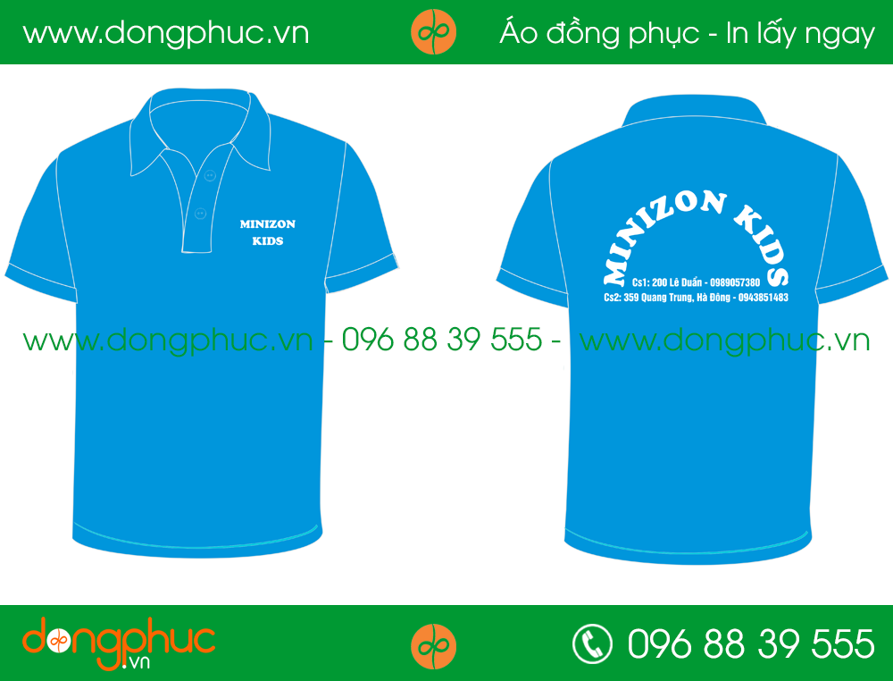 Áo phông đồng phục Minizon Kids
