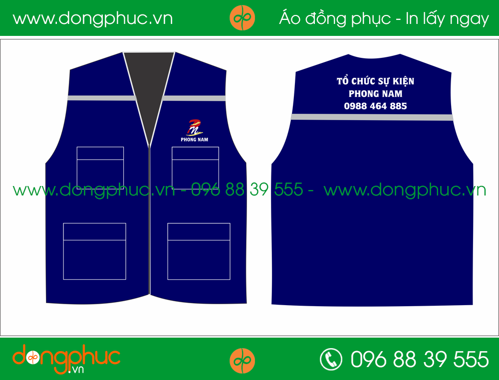 Áo gilê đồng phục công ty TCSK Phong Nam