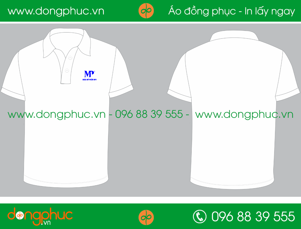 Áo phông đồng phục công ty dược mỹ phẩm MP1