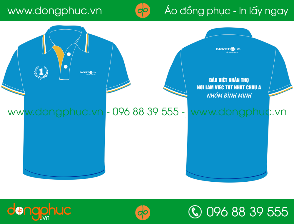 Áo phông đồng phục công ty Baoviet Life
