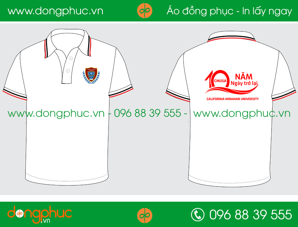 Áo phông đồng phục CMUSA University