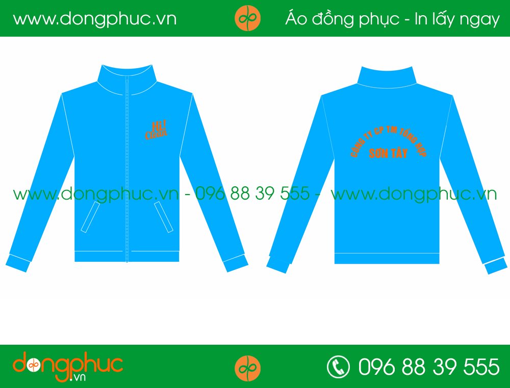 Áo khoác gió đồng phục công ty CPTMTH Sơn Tây