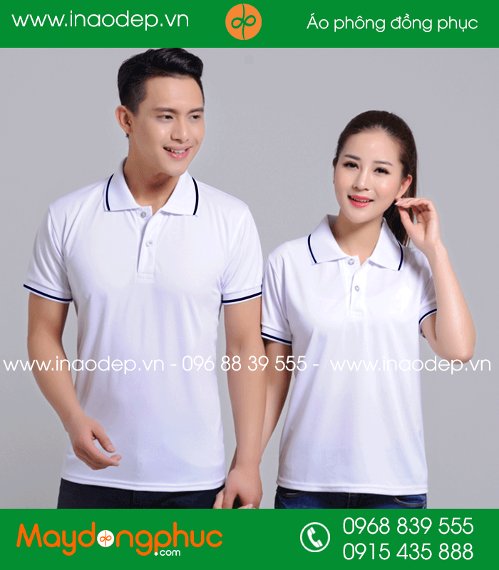 Áo phông đồng phục màu trắng