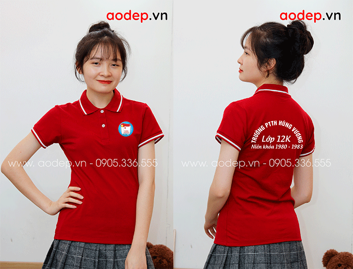 May áo Lớp 12K Trường PTTH Hùng Vương khóa 1980 – 1983
