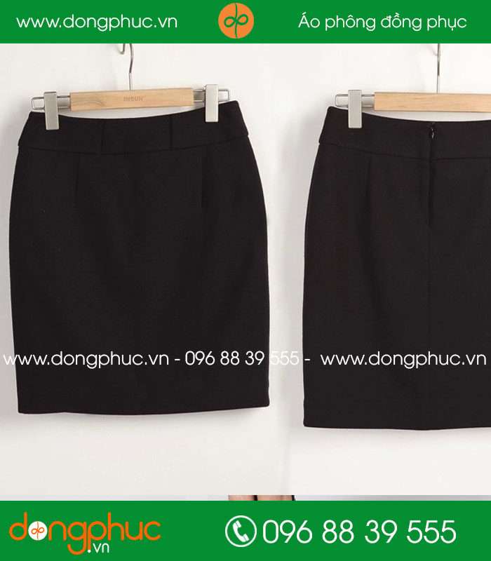 Đồng phục chân váy màu đen - mẫu 2