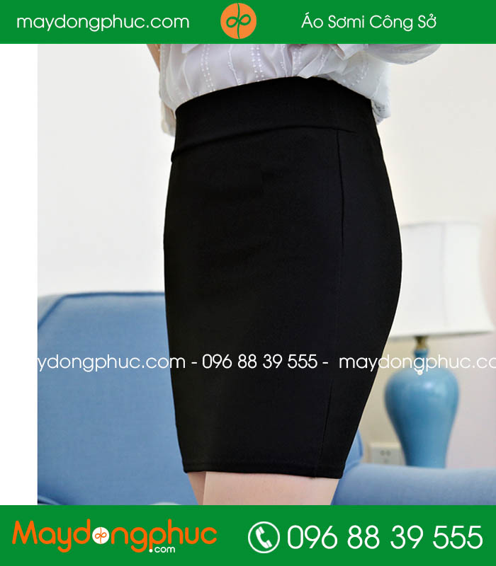Đồng phục chân váy màu đen - mẫu 5