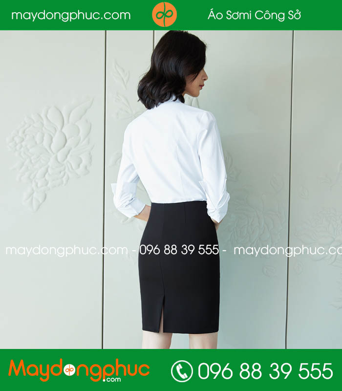 Đồng phục chân váy màu đen - mẫu 5