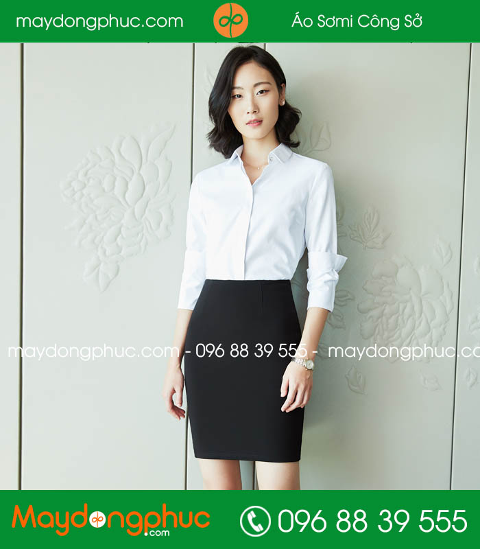 Đồng phục chân váy màu đen - mẫu 6