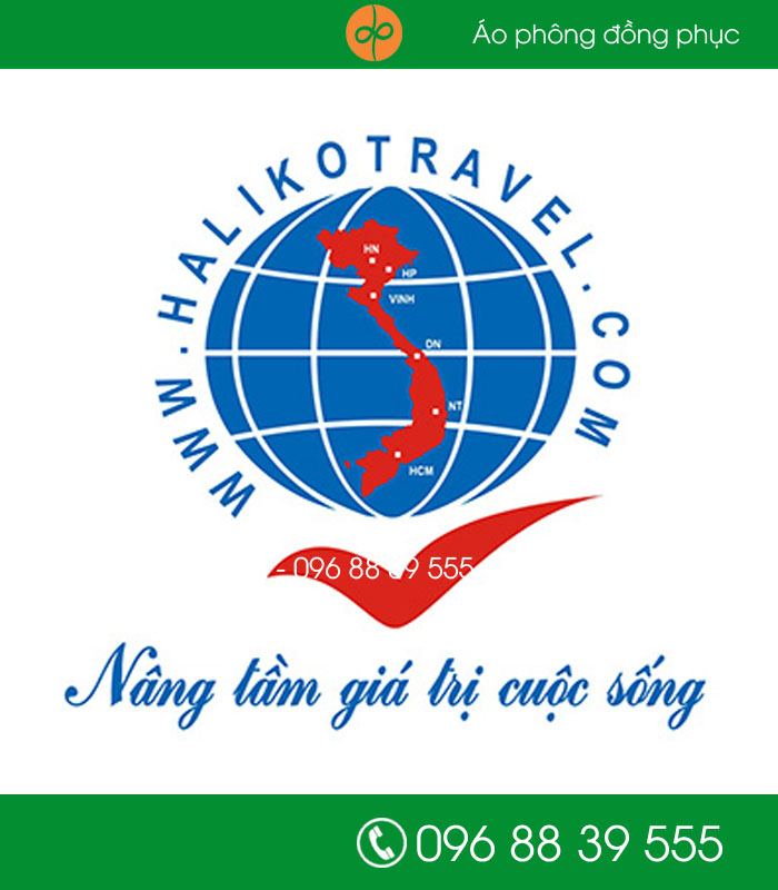 May đồng phục Công ty du lịch HALIKO - mẫu 2