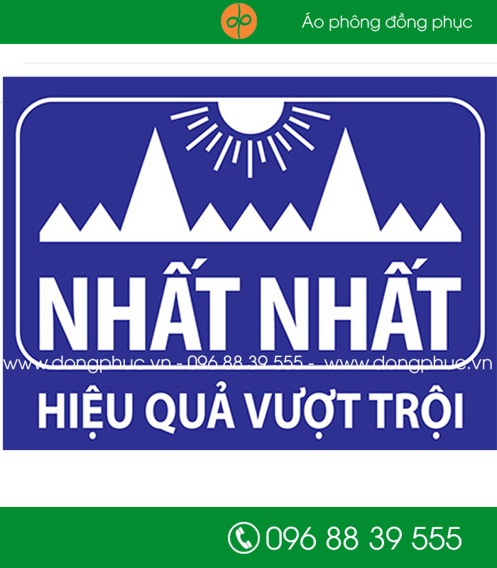 May đồng phục công ty dược phẩm Nhất Nhất.