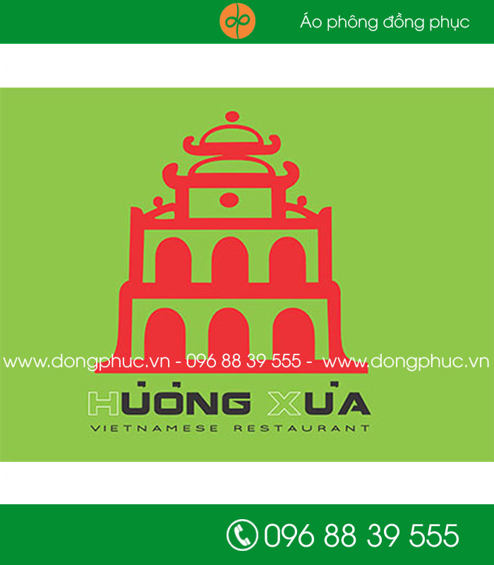 May đồng phục nhà hàng Hương Xưa - mẫu 2