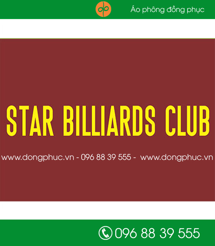 May đồng phục Star Billiards Club