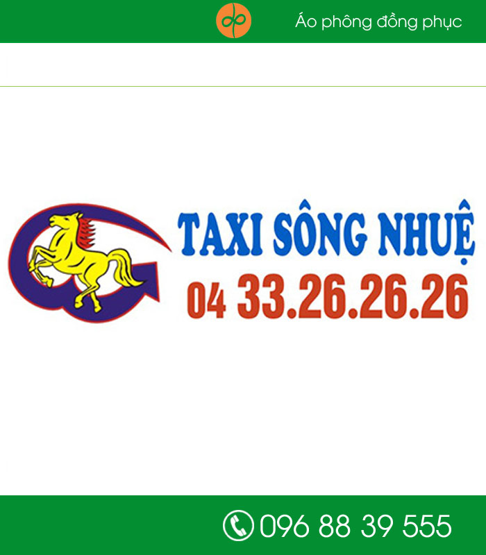 May áo đồng phục hãng taxi Sông Nhuệ - mẫu 2