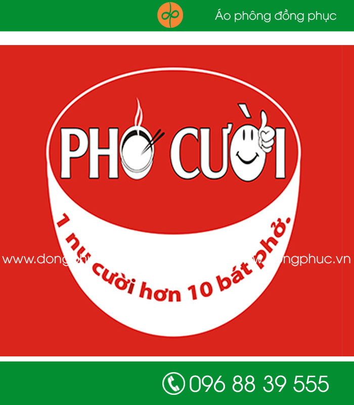 May đồng phục nhà hàng Phở Cười - mẫu 2