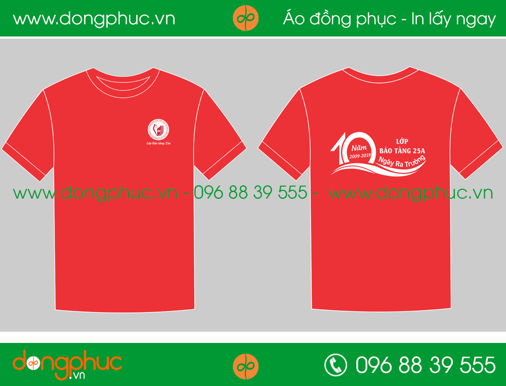 Áo phông đồng phục Lớp 25A Bảo tàng