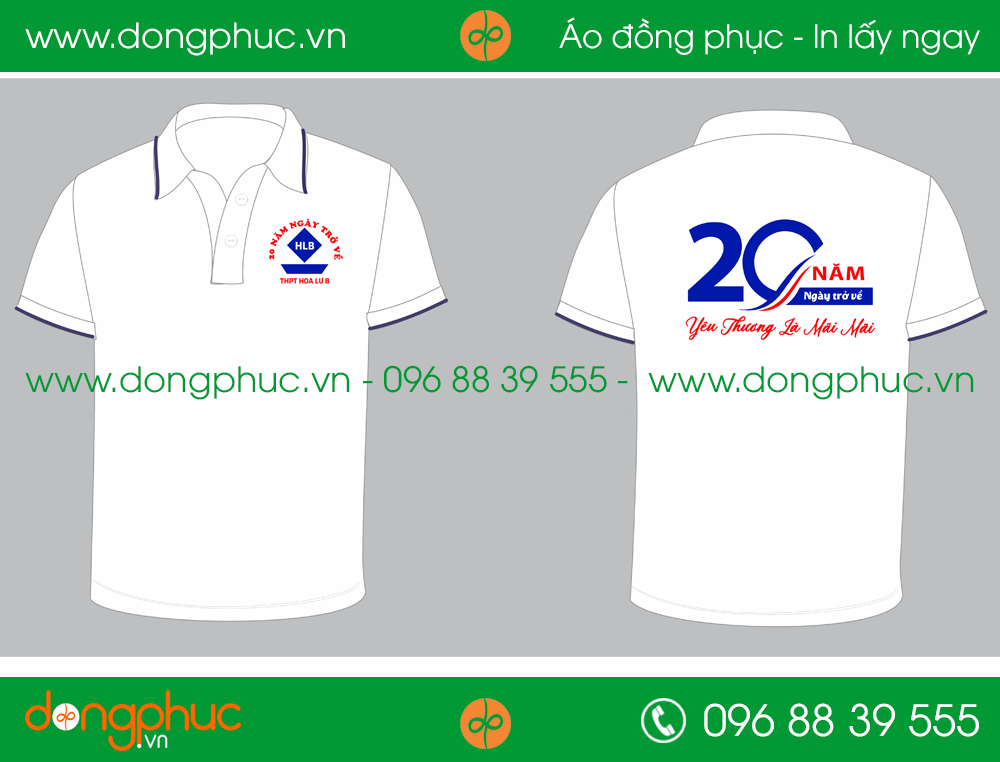 Áo phông đồng phục Lớp HLB – THPT Hoa lư B