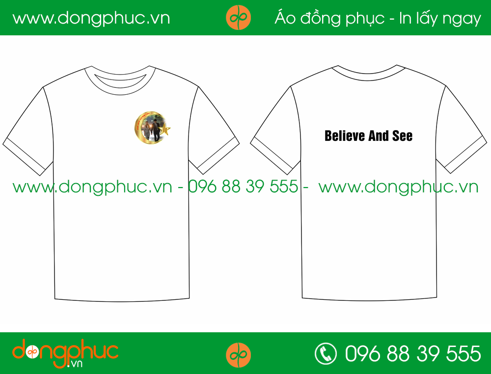 Áo phông đồng phục công ty Believe and See