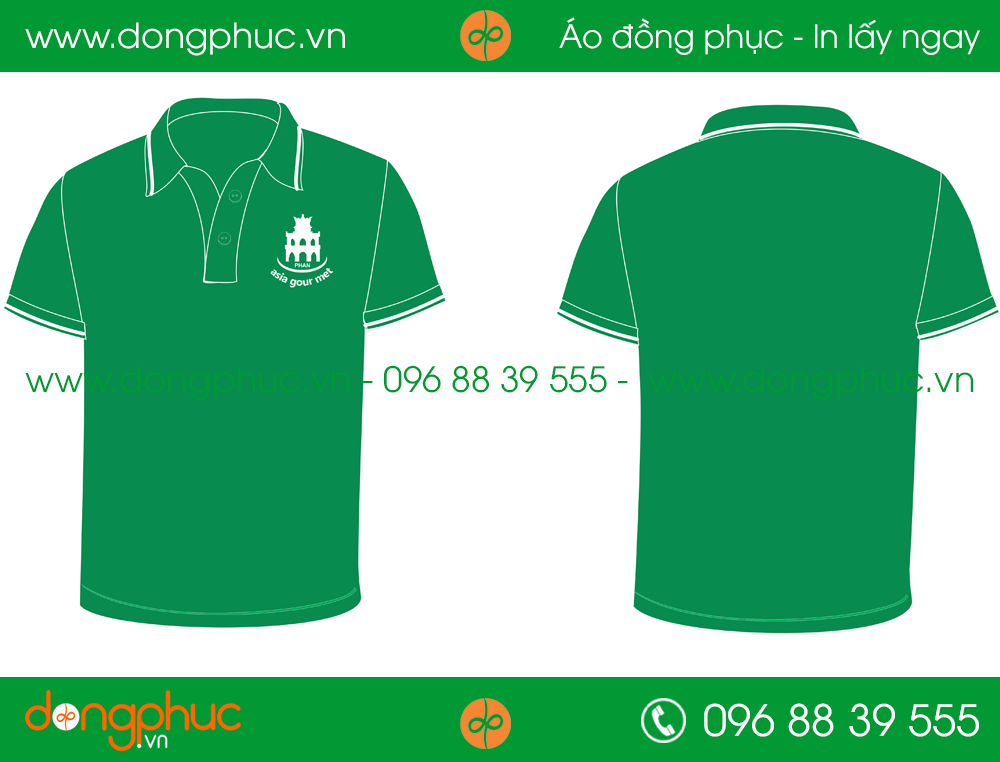 Áo phông đồng phục công ty Asia Gour Met