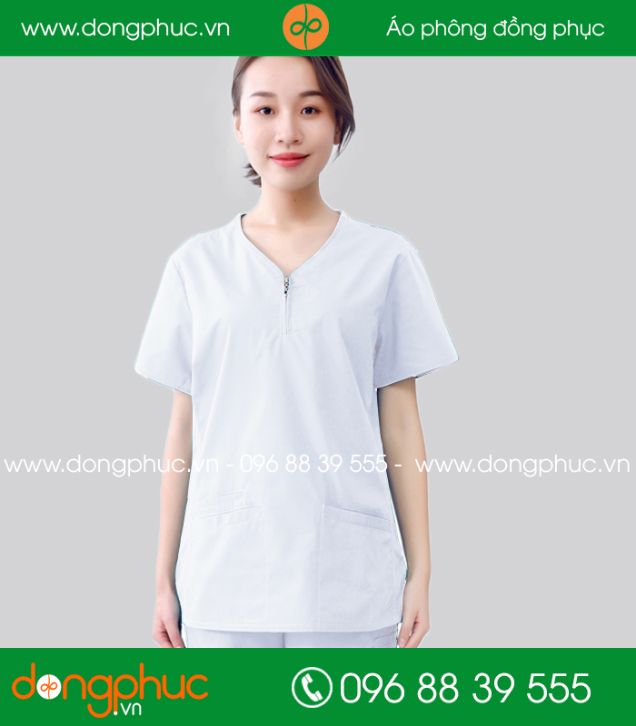 Quần áo đồng phục y tá màu trắng