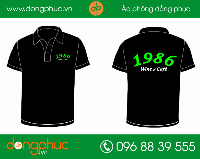 May đồng phục quán Wine cafe 1986 - mẫu 2