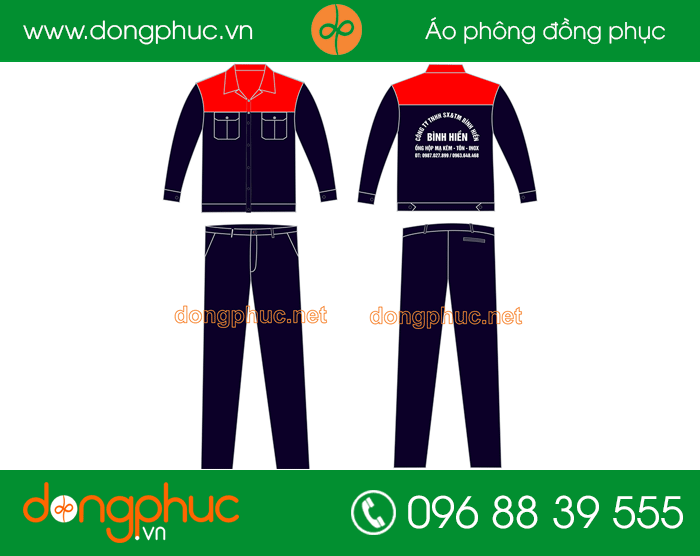 May đồng phục bảo hộ công ty TNHH Bình Hiền