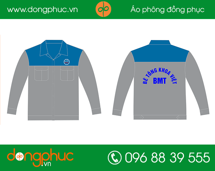 May đồng phục bảo hộ công ty Bê tông khoa Việt BMT