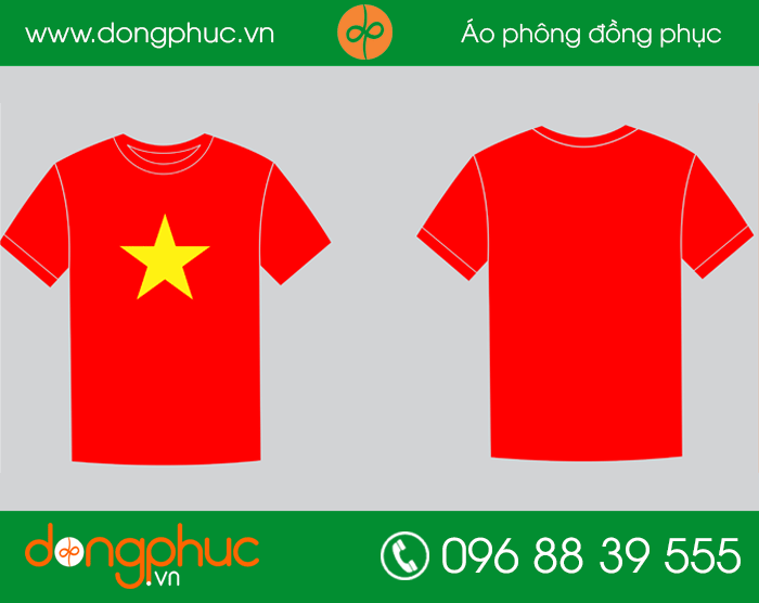 May đồng phục áo phông ngôi sao vàng