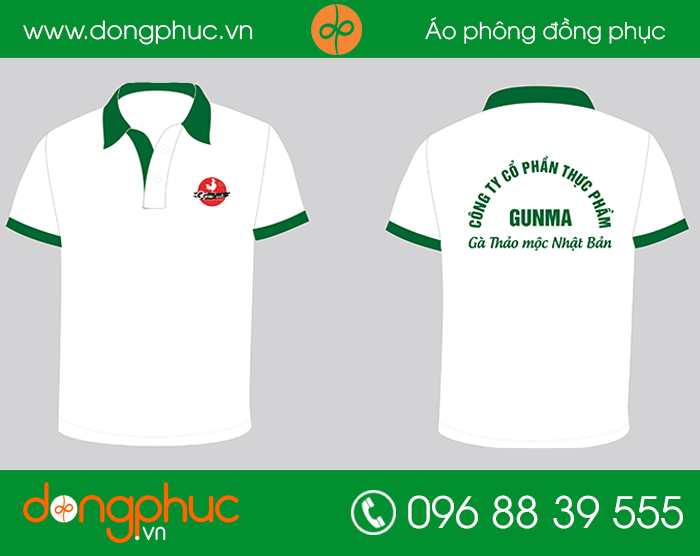 May đồng phục công ty Cổ phần thực phẩm Gunna