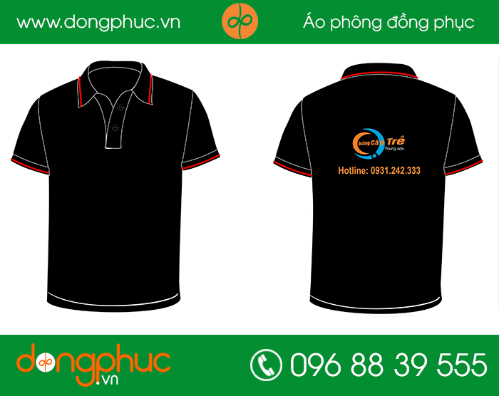 May đồng phục công ty Quảng Cáo Trẻ