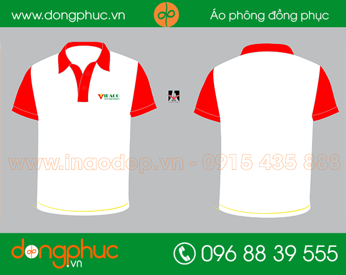 May đồng phục công ty VIDACO - mẫu 2