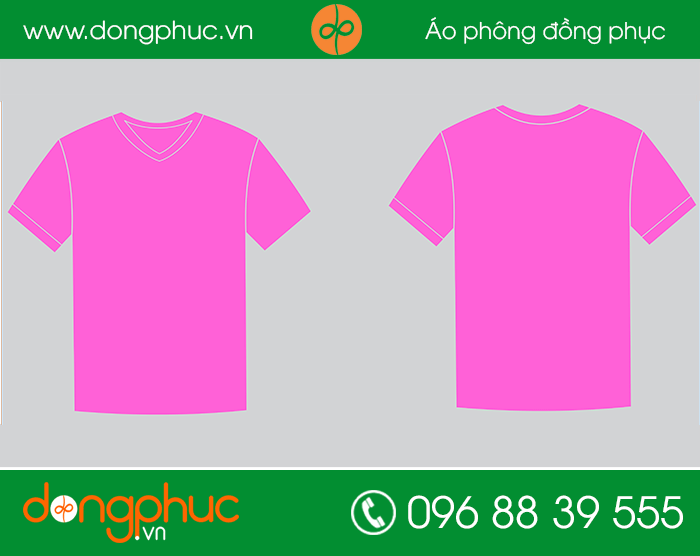 May đồng phục áo phông màu tím