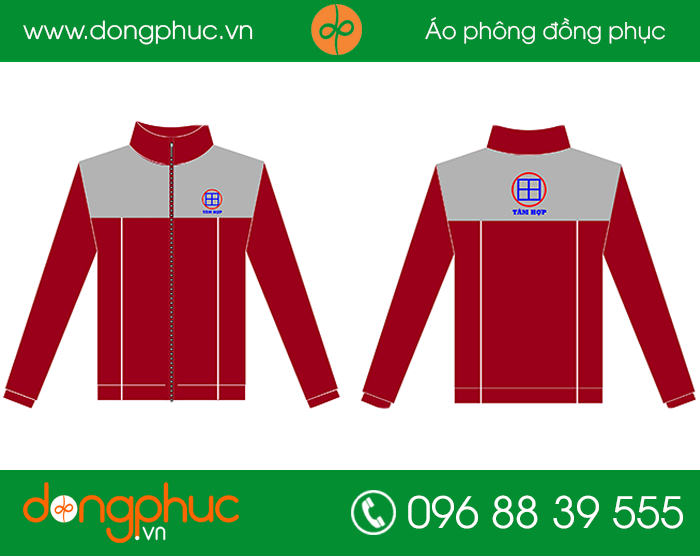 May đồng phục áo gió công ty Tâm Hợp
