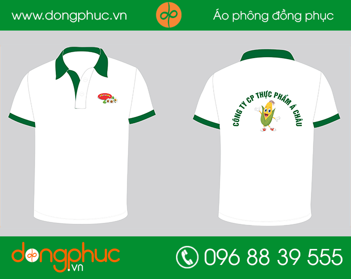 May đồng phục áo phông công ty CP thực phẩm Á Châu