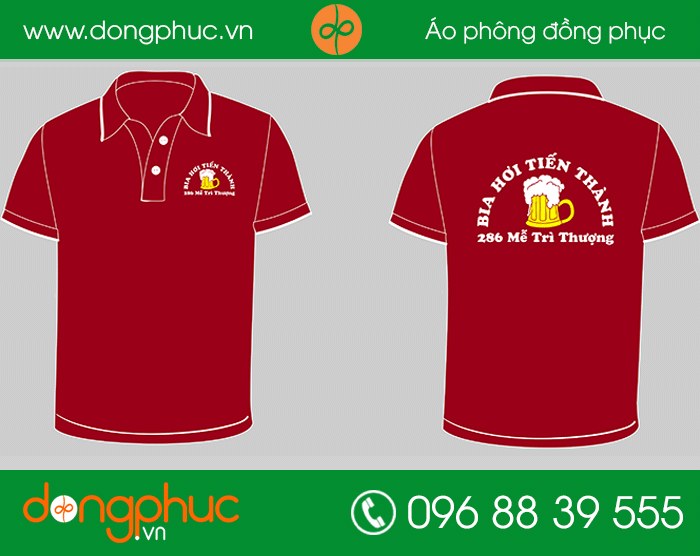 May đồng phục quán bia hơi Tiến Thành